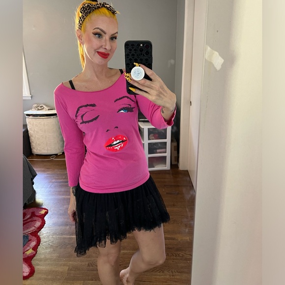 Vintage Betsey Johnson Marilyn Monroe top medium - Picture 4 of 5